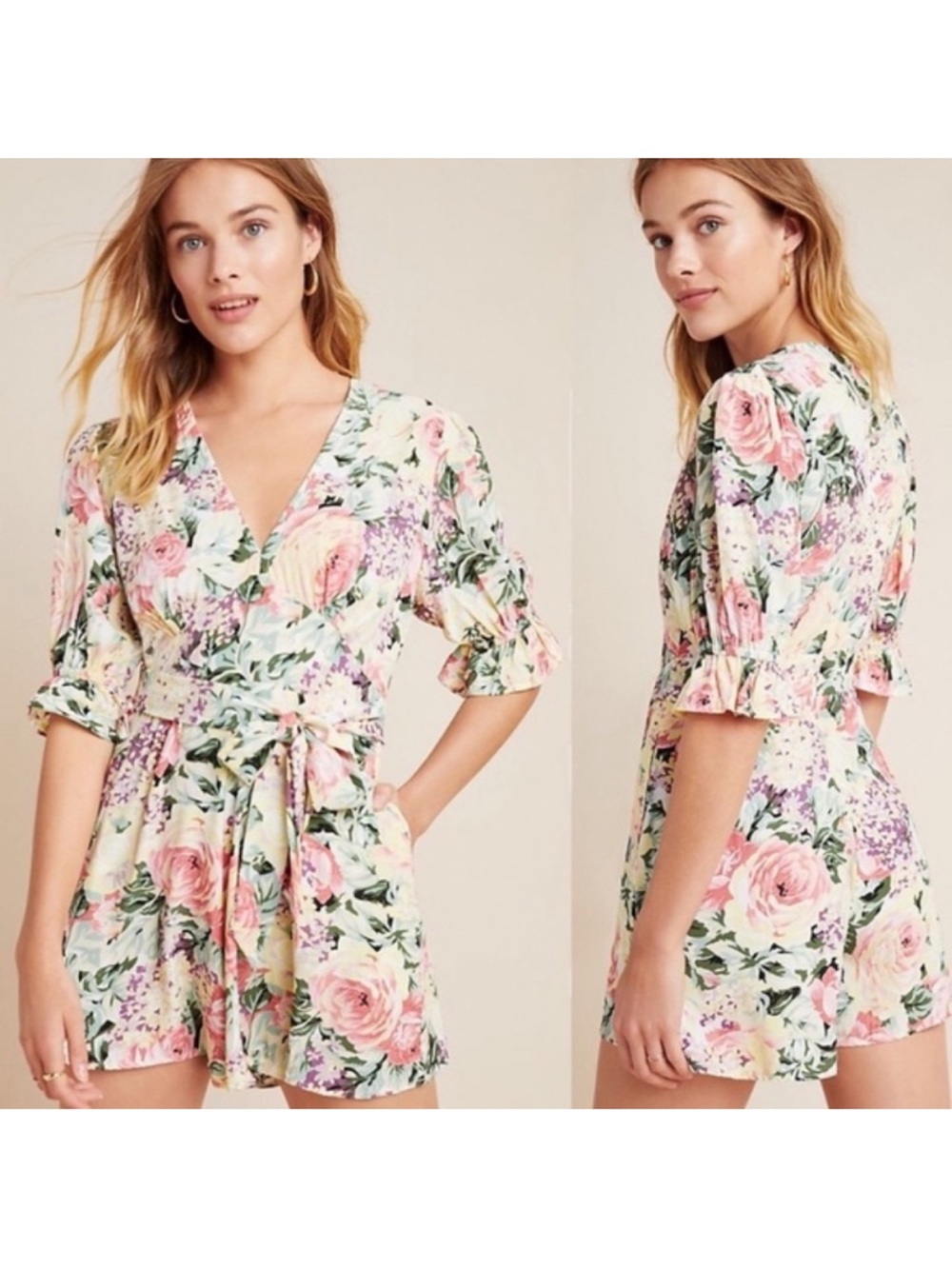 Faithful the Brand Ana Floral Romper Playsuit small